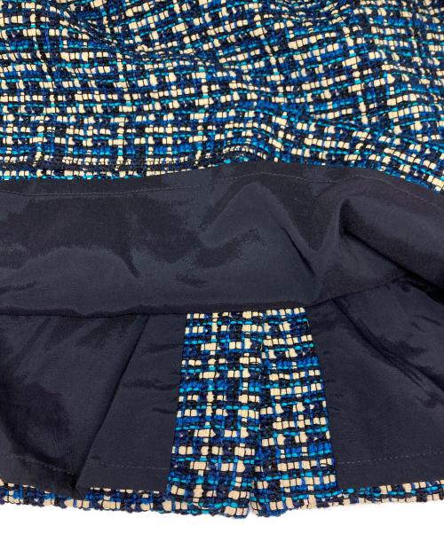 BOSS HUGO BOSS（ボス ヒューゴボス）BOSS HUGO BOSS (ボス ヒューゴボス) Danopus Tweed Colorblock Sheath Dress ネイビー サイズ:FR38の古着・服飾アイテム