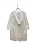 mizuiro-ind (ミズイロインド) フーデッドリネンブレンドコート ホワイト サイズ:表記無：7000円