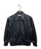 Snidelスナイデル）の古着「フェイクレザージャケット」｜ブラック