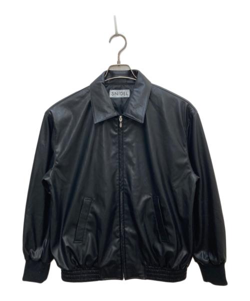 Snidel（スナイデル）Snidel (スナイデル) フェイクレザージャケット ブラック サイズ:Ｆの古着・服飾アイテム
