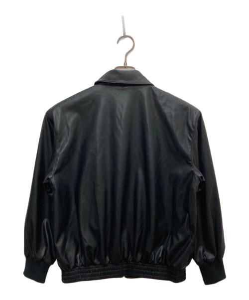 Snidel（スナイデル）Snidel (スナイデル) フェイクレザージャケット ブラック サイズ:Ｆの古着・服飾アイテム