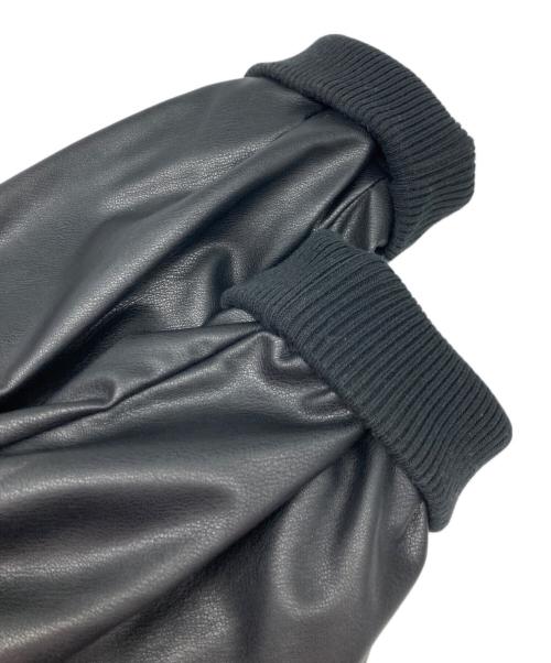 Snidel（スナイデル）Snidel (スナイデル) フェイクレザージャケット ブラック サイズ:Ｆの古着・服飾アイテム