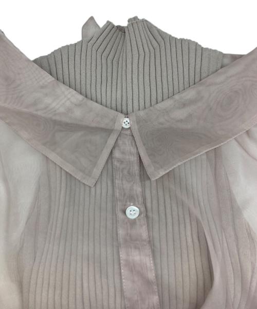 FRAY ID（フレイ アイディー）FRAY ID (フレイ アイディー) レイヤードシャツ ベージュ サイズ:Fの古着・服飾アイテム