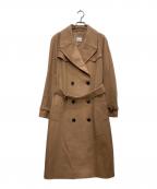 BURBERRYバーバリー）の古着「ベルテッドウールトレンチコート」｜ブラウン