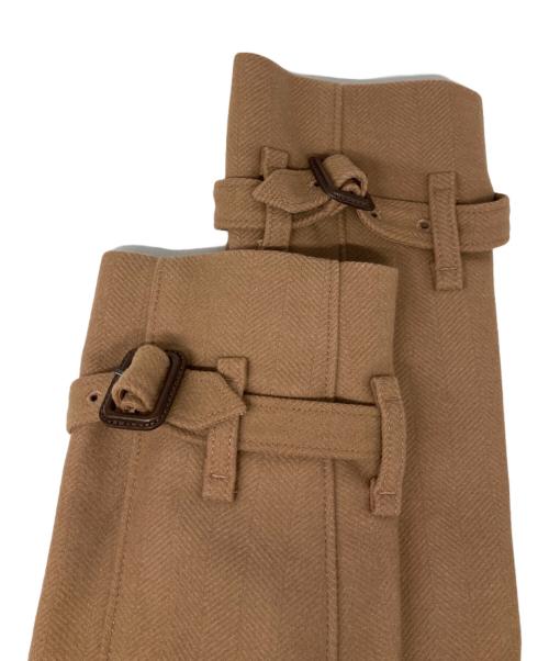 BURBERRY（バーバリー）BURBERRY (バーバリー) ベルテッドウールトレンチコート ブラウン サイズ:38の古着・服飾アイテム