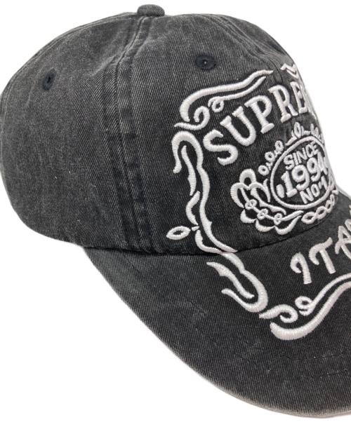 SUPREME（シュプリーム）SUPREME (シュプリーム) ITALY 6-PANEL/イタリア　6パネル ブラックの古着・服飾アイテム