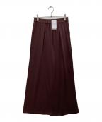 MUSE de Deuxieme Classeミューズ ドゥーズィエム クラス）の古着「Prime wool jersey パンツ/プライム ウール ジャージー パンツ」｜エンジ