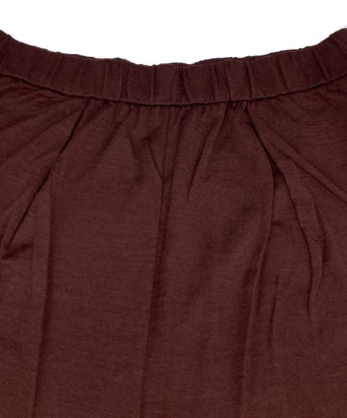 MUSE de Deuxieme Classe（ミューズ ドゥーズィエム クラス）MUSE de Deuxieme Classe (ミューズ ドゥーズィエム クラス) Prime wool jersey パンツ/プライム ウール ジャージー パンツ エンジ サイズ:38 未使用品の古着・服飾アイテム