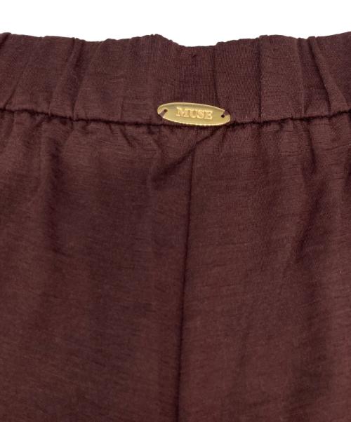 MUSE de Deuxieme Classe（ミューズ ドゥーズィエム クラス）MUSE de Deuxieme Classe (ミューズ ドゥーズィエム クラス) Prime wool jersey パンツ/プライム ウール ジャージー パンツ エンジ サイズ:38 未使用品の古着・服飾アイテム