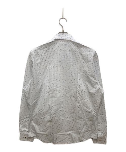 HERMES（エルメス）HERMES (エルメス) 長袖シャツ ホワイト×ブルー サイズ:44 未使用品の古着・服飾アイテム