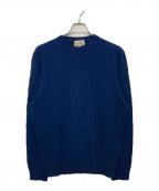 HERMESエルメス）の古着「Hロゴカシミヤニット」｜ブルー