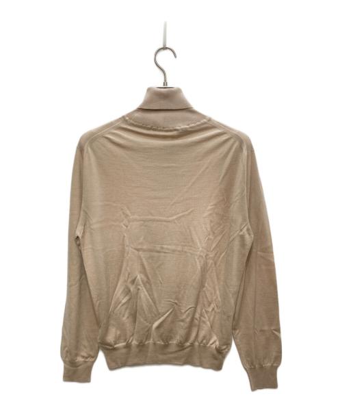 BRIONI（ブリオーニ）BRIONI (ブリオーニ) シルクブレンドハイネックニット ベージュ サイズ:54 未使用品の古着・服飾アイテム