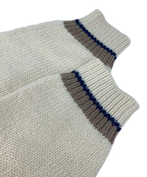 ISAIA NAPOLI（イザイアナポリ）ISAIA NAPOLI (イザイアナポリ) ジップカーディガン ホワイト サイズ:ＸＬの古着・服飾アイテム