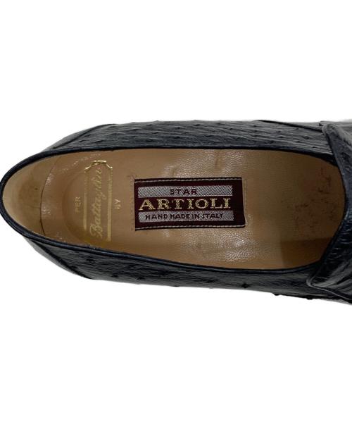 ARTIOLI（アルティオリ）ARTIOLI (アルティオリ) ローファー ブラック サイズ:81/2の古着・服飾アイテム