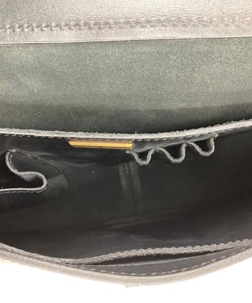 GIORGIO ARMANI（ジョルジョアルマーニ）GIORGIO ARMANI (ジョルジョアルマーニ) レザーハンドバッグ ブラックの古着・服飾アイテム