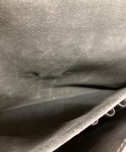 GIORGIO ARMANI（ジョルジョアルマーニ）GIORGIO ARMANI (ジョルジョアルマーニ) レザーハンドバッグ ブラックの古着・服飾アイテム