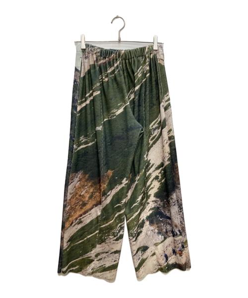 NON TOKYO（ノントーキョー）NON TOKYO (ノントーキョー) プリントパンツ グリーン サイズ:Freeの古着・服飾アイテム