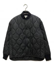 HYKE（ハイク）の古着「キルティングスナップボタンブルゾン」｜ブラック