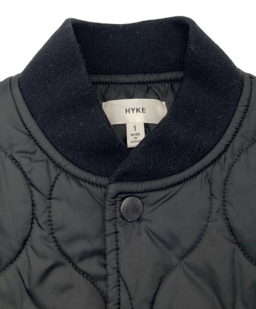 HYKE（ハイク）HYKE (ハイク) キルティングスナップボタンブルゾン ブラック サイズ:1の古着・服飾アイテム