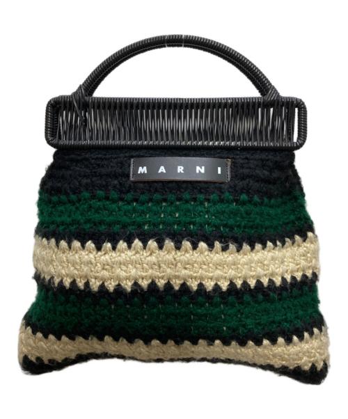 MARNI（マルニ）MARNI (マルニ) クロシェニットバッグ グリーンの古着・服飾アイテム