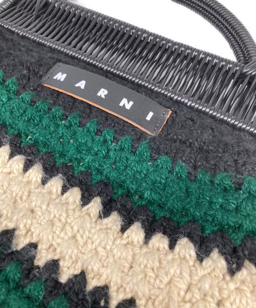 MARNI（マルニ）MARNI (マルニ) クロシェニットバッグ グリーンの古着・服飾アイテム