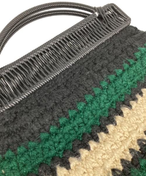 MARNI（マルニ）MARNI (マルニ) クロシェニットバッグ グリーンの古着・服飾アイテム