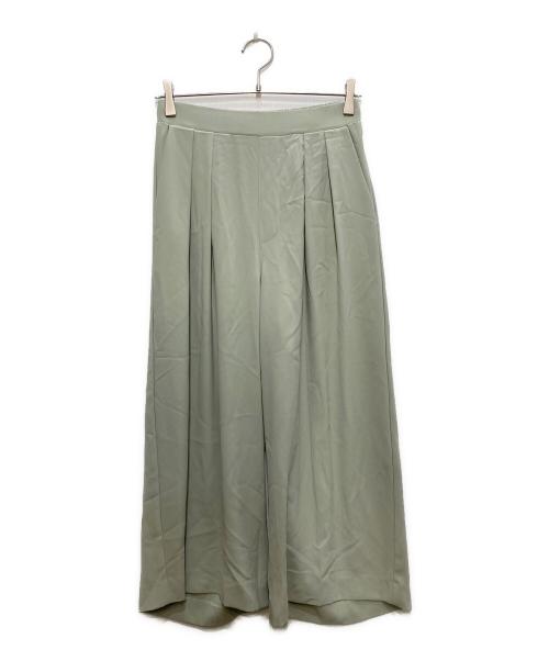 RIVE DROITE（リヴドロワ）RIVE DROITE (リヴドロワ) タックワイドスラックス グリーン サイズ:38の古着・服飾アイテム