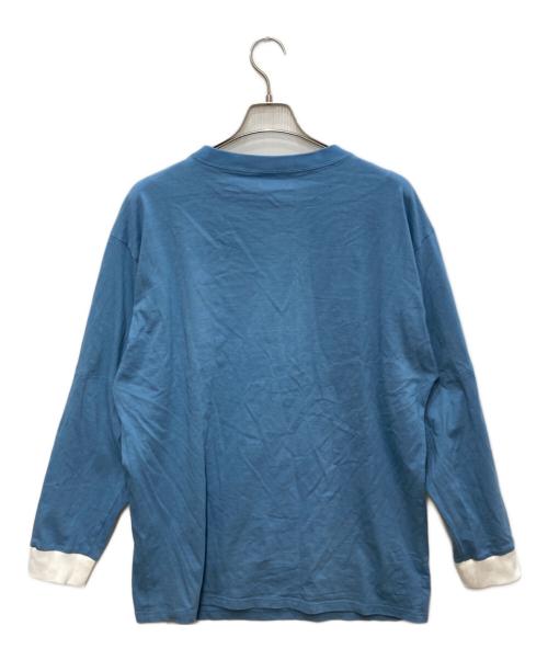 RANDY（ランディー）Randy (ランディー) HAN G/Wash Denim X White カットソー ホワイト×ブルー サイズ:2の古着・服飾アイテム