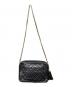 CHANEL (シャネル) マトラッセ フリンジチェーンショルダーバッグ ブラック：150000円
