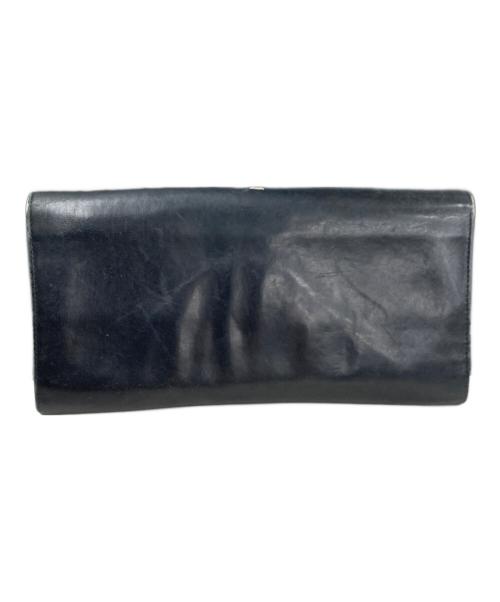 Maison Martin Margiela（メゾンマルタンマルジェラ）Maison Martin Margiela (メゾンマルタンマルジェラ) 足袋金具 レザー長財布 ブラックの古着・服飾アイテム