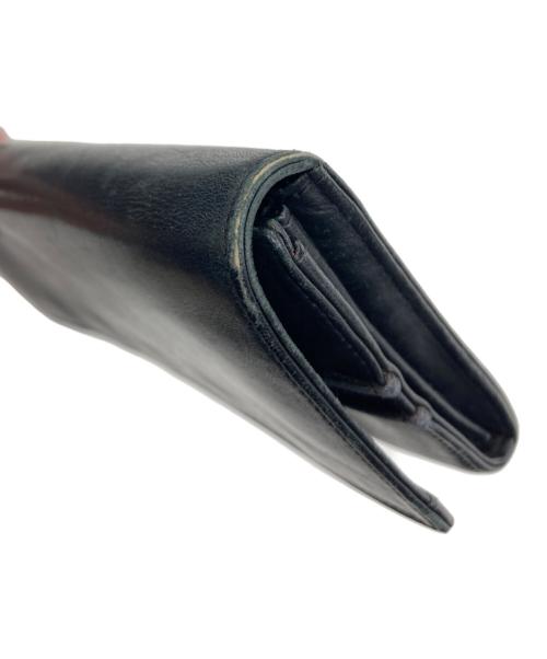 Maison Martin Margiela（メゾンマルタンマルジェラ）Maison Martin Margiela (メゾンマルタンマルジェラ) 足袋金具 レザー長財布 ブラックの古着・服飾アイテム