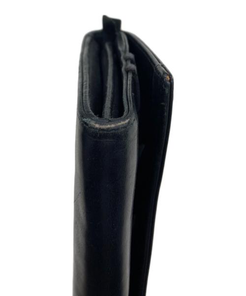 Maison Martin Margiela（メゾンマルタンマルジェラ）Maison Martin Margiela (メゾンマルタンマルジェラ) 足袋金具 レザー長財布 ブラックの古着・服飾アイテム