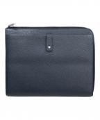 Saint Laurent Parisサンローランパリ）の古着「レザー・タブレットケース クラッチバッグ」｜ブラック