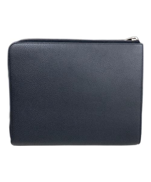 Saint Laurent Paris（サンローランパリ）Saint Laurent Paris (サンローランパリ) レザー・タブレットケース クラッチバッグ ブラックの古着・服飾アイテム