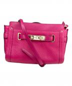 COACHコーチ）の古着「スワッガー ショルダーバッグ」｜ピンク