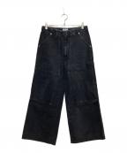 TANAKAタナカ）の古着「WORK JEAN TROUSERS/ワーク ジーンズ トラウザーズ」｜ブラック