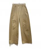 MUSE de Deuxieme Classeミューズ ドゥーズィエム クラス）の古着「タックチノパンツ」｜ベージュ