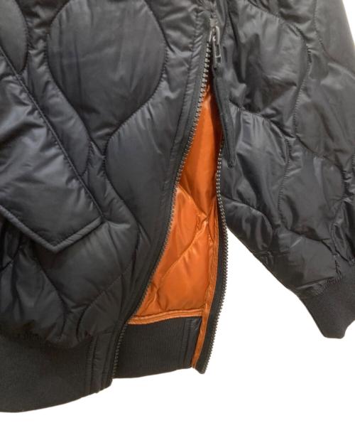 studio seven（スタジオセブン）studio seven (スタジオセブン) TAION (タイオン) Knit Rib MA-1 Jacket/ニット　リブ　MA1　ジャケット ブラック サイズ:Lの古着・服飾アイテム