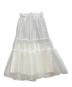 ARPEGE STORY（アルページュストーリー）の古着「オーガンティアードスカート」｜ホワイト