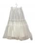 ARPEGE STORY (アルページュストーリー) オーガンティアードスカート ホワイト サイズ:１：5000円