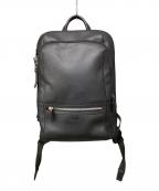 TUMIトゥミ）の古着「フォックスウッドレザーリュック」｜ブラック