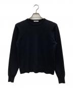 EVERYDAY I LIKE.エヴリデイ アイ ライク）の古着「Woolクルーネックプルオーバーニット」｜ブラック