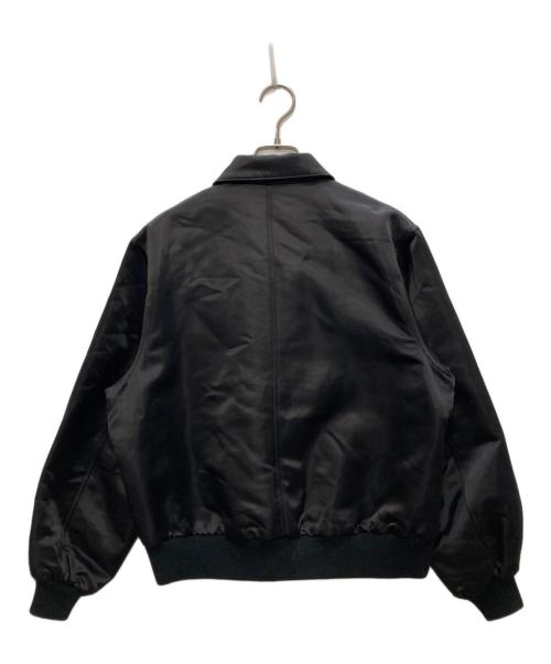 AP STUDIO（エーピーストゥディオ）AP STUDIO (エーピーストゥディオ) VINTAGE SATIN BLOUSON/ヴィンテージ サテン ブルゾン ブラック サイズ:Ｆの古着・服飾アイテム
