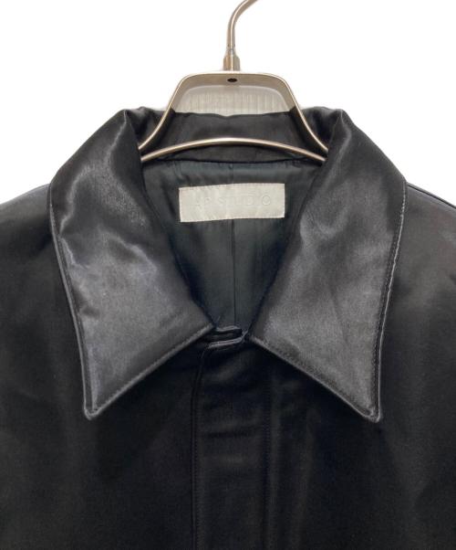 AP STUDIO（エーピーストゥディオ）AP STUDIO (エーピーストゥディオ) VINTAGE SATIN BLOUSON/ヴィンテージ サテン ブルゾン ブラック サイズ:Ｆの古着・服飾アイテム