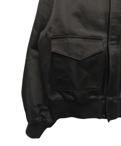 AP STUDIO（エーピーストゥディオ）AP STUDIO (エーピーストゥディオ) VINTAGE SATIN BLOUSON/ヴィンテージ サテン ブルゾン ブラック サイズ:Ｆの古着・服飾アイテム