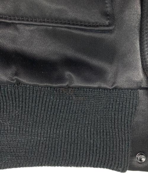 AP STUDIO（エーピーストゥディオ）AP STUDIO (エーピーストゥディオ) VINTAGE SATIN BLOUSON/ヴィンテージ サテン ブルゾン ブラック サイズ:Ｆの古着・服飾アイテム