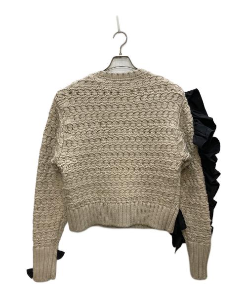 ecmile（エクミール）ecmile (エクミール) LOVELY KNIT TOP/ラブリー ニット トップス ベージュ サイズ:Ｆの古着・服飾アイテム
