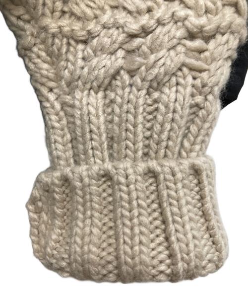 ecmile（エクミール）ecmile (エクミール) LOVELY KNIT TOP/ラブリー ニット トップス ベージュ サイズ:Ｆの古着・服飾アイテム