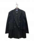 MAISON SPECIALメゾンスペシャル）の古着「ダブルテーラードジャケット」｜ブラック
