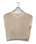 journal standard L'essageジャーナルスタンダード レサージュ）の古着「スクエアメッシュショートプルオーバー」｜ホワイト